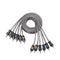RECOIL RCI66 99.99% Oxygen Free Copper 6ft 6-Channel RCA Audio Cable, Twisted