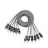 RECOIL RCI66 99.99% Oxygen Free Copper 6ft 6-Channel RCA Audio Cable, Twisted