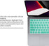 Stylish Keyboard Cover Silicone Protective Skin for MacBook Pro 14" 16" & Air 15" Clover Green