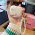 Olytop Cute Glitter Airpods Pro Case - Shell Pattern Cover with Cleaner Pen for 2nd/1st Generation Girl Women