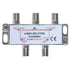 Cables Direct Online 4 Way Bi-Directional Indoor Outdoor Waterproof Coaxial Antenna Splitter for RG6 RG59 Coax Cable