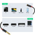 J&D 3.5mm to 1/4 Headphone Adapter Cable, Gold Plated Audiowave Series for Mixer Guitar Amplifier