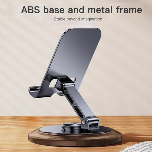 VCDHEUI Stand,360 16 15 14 13 Adjustable Cell Phone Rotating Foldable Desktop Cellphone Stand with Anti-Slip Base