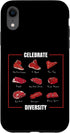 Celebrate Diversity Meat BBQ Grill Butcher Celebrate Diversity Funny Steak Cuts Grill BBQ Meat Lover Case for iPhone