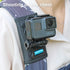 Adjustable Backpack Shoulder Strap Mount Camera with 360 Degree Rotating Base for GoPro Hero 12 Black, Hero 11/9/8 &