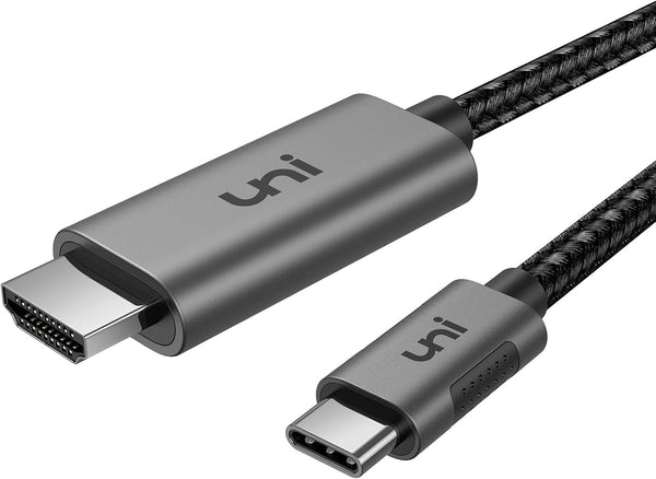 uni USB C to HDMI Cable 10ft 4K@60Hz, Sturdy Aluminum USB Type-C