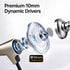 Generic 10mm Wired in-Ear Earbuds with Microphone, Stereo Sound, Bass Driver, Noise Isolating Earphones with Volume