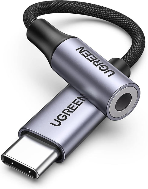 UGREEN USB C to 3.5mm Audio Adapter, Type C to Headphone Aux Jack Dongle, HiFi DAC Cable for iPhone 16