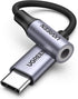 UGREEN USB C to 3.5mm Audio Adapter, Type C to Headphone Aux Jack Dongle, HiFi DAC Cable for iPhone 16
