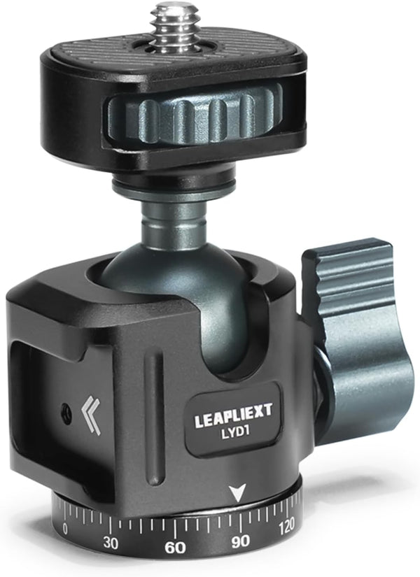 LEAPLIEXT Tripod Metal Ball Head, 360 Panoramic Rotating Base Adapter, with 1/4-inch Screw