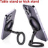 SHINEWEE 17/6/15/14/13/12 Double Magnetic Ring Phone Holder Quick Attach to Any Iron Surface | Swivel & Tilt Adjustable
