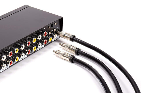 THE CIMPLE CO RCA Compression Connectors - Universal Male Connectors for RCA, Subwoofer, Composite, Component - 4 Pack