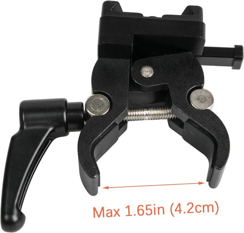 V-Mount Battery Adapter with Clamp for Lighting Stand and Support Rod Mounting