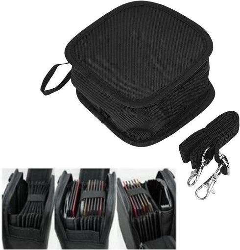 Bags for Cameras and Photographic Equipment, 9-Pocket Lens Filter Wallet Pouch Bag with Detachable Strap