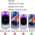 2 Pack Anti-Spy Matte Tempered Glass Screen Protector for iPhone 13 Pro/13/14 - 6.1" Anti-Glare Privacy Film