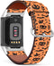 Mingdao Leather Band Compatible with Fitbit Charge 5 / Charge 4 / Charge 3 / Charge 2, (Halloween Mask, Bat And Spider)
