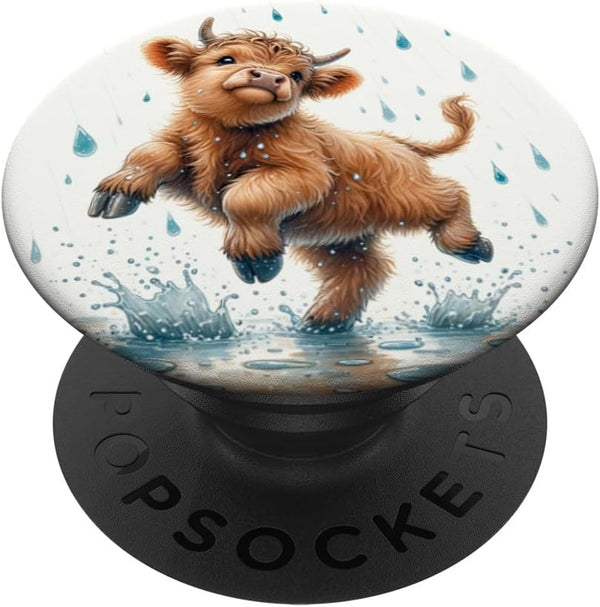 Highland Cow Design for Farmers PopSockets Standard Grip