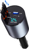 Retractable Car Charger 4 in 1 Fast Charge USB C Adapter with Retractable Cord 100W for iPhone 15 Pro Max Plus