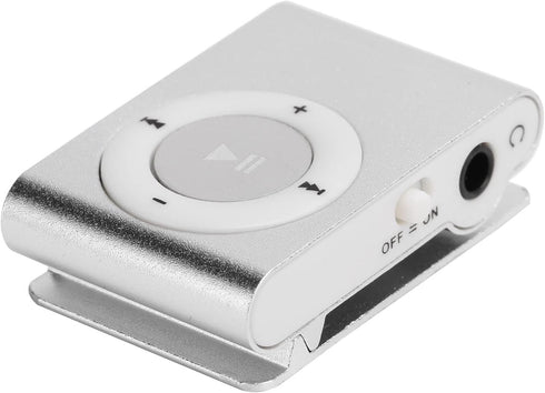 Yosoo Health Gear MP3 8GB Mini Player Portable Digital Music Player Silver, Back-Clip Wearable Sports Music Player