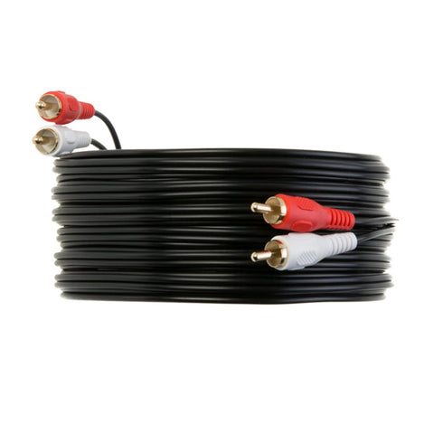 2RCA Male to 2RCA Male Composite Audio Cable, Gold Plated, Available in 3ft, 6ft, 10ft, 12ft, 25ft (25FT)