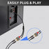AIMHDUTY 1 2 Speaker-0.7 RCA Splitter Cable, Male to Female RCA Y Splitter Cable Stereo Aduio Video Adapter Extension