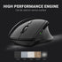 Rapoo Multi-Device Wireless Mouse, Bluetooth 5.0/3.0 + 2.4GHz Optical Mouse with USB Nano Receiver, Ergonomic