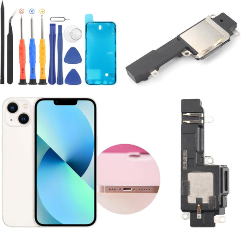 YWLRONG Loud Speaker Replacement for iPhone 13 - A2633 A2482 Ringer Speaker Buzzer Assembly with Tools