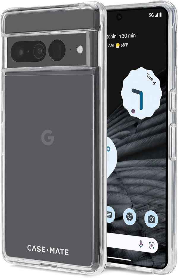 Case-Mate Tough Series Google Pixel 7 Pro Case (Clear) - 10FT Drop Protection, Wireless Charging Compatible