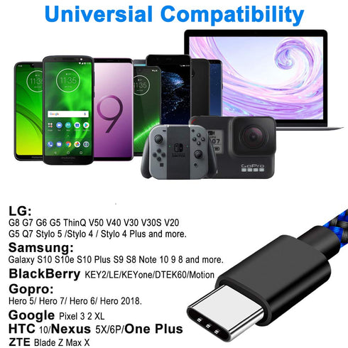 USB-C Charger Cable VOTY for iPad Pro 12.9-inch (3rd 4th 5th Gen), Pro 11-inch (1st 2nd 3rd Gen), 10.9 inch