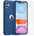 ORETECH iPhone 11 Case with 2 x Tempered Glass Screen Protector, 10 Ft Military Grade Drop Test, Blue