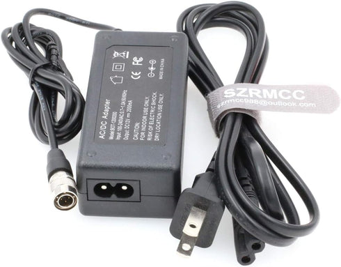 SZRMCC 12V 2A Hirose 4 Pin Male AC DC Power Adapter for Sound Devices 688 644 633 702T Zoom F4 F8 ZAXCOM