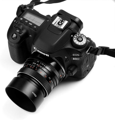 62mm Metal Standard Screw-in Lens Hood Sunshade with Centre Pinch Lens Cap for Canon Nikon Sony Pentax Olympus