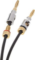 16AWG CL2 (4mm), 6 Amazon Basics Banana Plug Speaker Cable Wire, Rated for In-Wall Use, Gold-Plated Banana-Tip Plugs