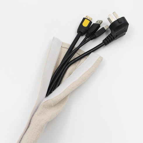 Hkoaodeo 2 6 Fabric Cord Cover, Pcs Feet Chain Cable Sleeve, Chandelier Lighting Wire Cord Cover for Lamps Light