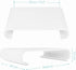 Navaris Wood Monitor Stand Riser, Computer Desk Organizer, Wooden Mount Display for PC, TV Screen, Notebook, Laptop -