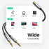 UGREEN Headphone Splitter for Computer 3.5mm Female to 2 Dual 3.5mm Male Braided Audio Splitter Cable