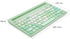 HUO JI Wireless Keyboard, Multi-Device Bluetooth and 2.4G Dual Mode for iPad, Switch, PC, Smart TV, MacBook, Green