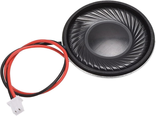 DMiotech 1W 8 Ohm 28mm Diameter DIY Magnetic Round Speaker with PH2.0/1.25mm-2P Terminal Line for Electronics