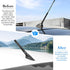 Ywdiml 4.7 inch 2Screw 9Adapter 2Rings, Carbon Fiber Car Short Antenna, American Flag Vehicle Radio Billet Antenna
