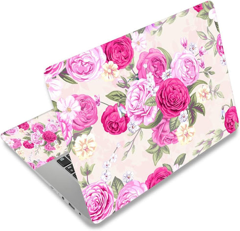 Laptop Skin Sticker Decal, 12" to 15.6" Laptop Skin Protector Cover for Toshiba, HP, Samsung, Dell, Apple, Acer (Pink