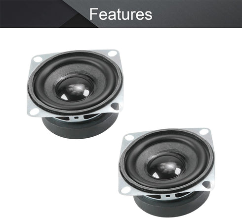 Fielect DIY Magnetic Speaker 3W 4 Ohm Full Range Audio Speaker, Stereo Woofer Replacement for Arduino, 52mm Diameter