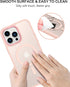 BENTOBEN iPhone 13 Pro Max Case, Pink Translucent Matte, Slim Shockproof, MagSafe Compatible, 6.7" Protective Cover.