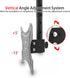 BIVVI 32-55 Inch 55Lbs,Max 200X200mm,Black Ceiling TV Mount Fits Most LED, LCD OLED Flat Screen TVs,Universal Wall