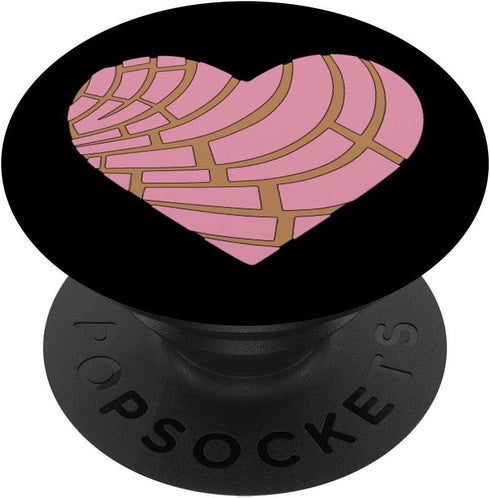 Concha Heart Pan Dulce Mexican PopSockets Swappable PopGrip