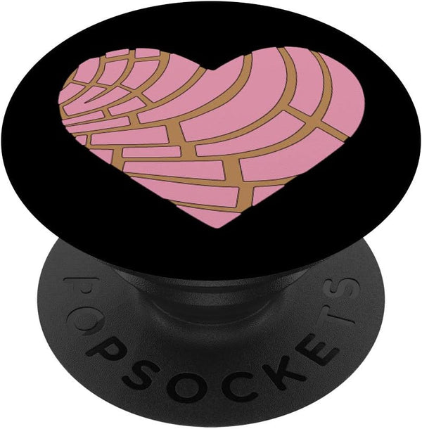 Concha Heart Pan Dulce Mexican PopSockets Swappable PopGrip
