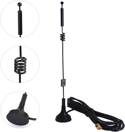 eifagur (4-Pack), 9dbi 2.4GHZ 5GHZ 5.8GHZ Dual Band Long Range WiFi Antenna RP-SMA Connector with Magnetic Base for IP