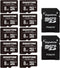 Gigastone 8GB Micro SD Card 10-Pack - Full HD Video for Surveillance, Action Camera, Drone, 85MB/s