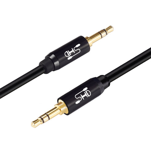 SHD Aux Cable, 3.5mm Audio Cable Aux for Car Auxiliary Audio Stereo Cable 3.5mm Cord Premium Sound Dual Shielded with Gold Plated Connectors-6Feet…
