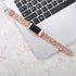 Bling Bands Shiny Glitter Leather Replacement Strap for Fitbit Charge 2, Compatible Women Wristbands