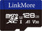 LinkMore XV13 128GB MicroSD Memory Card, MicroSDXC A1 UHS-I U3 V30 Class 10,
